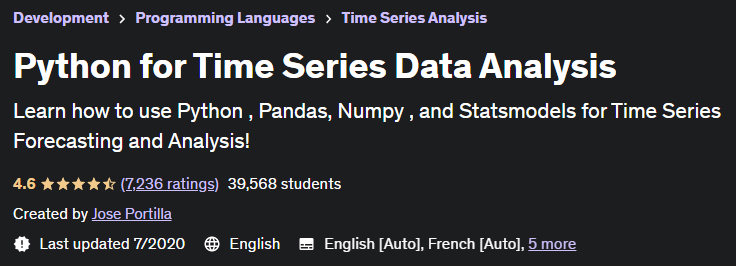 Python for Time Series Data Analysis