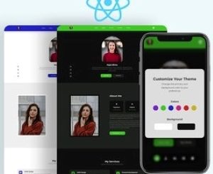 React JS Portfolio Website with Theme Customization
