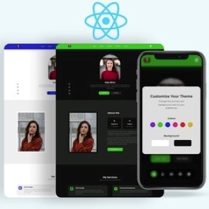 React JS Portfolio Website with Theme Customization