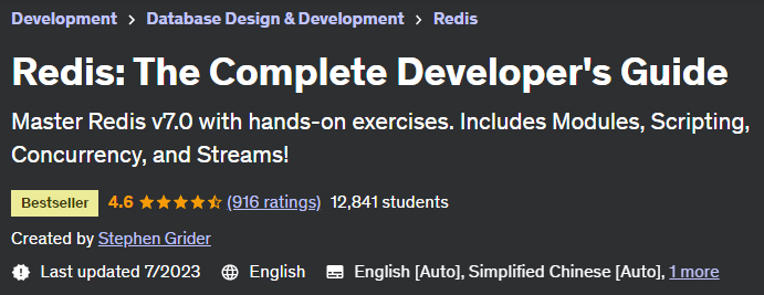 Redis: The Complete Developer's Guide