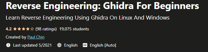 Reverse Engineering: Ghidra For Beginners