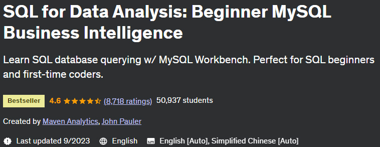 SQL for Data Analysis: Beginner MySQL Business Intelligence