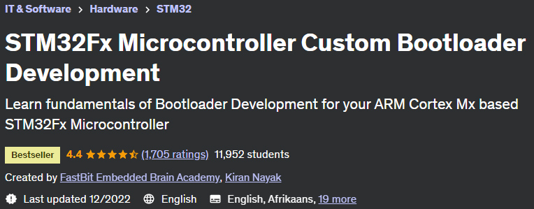 STM32Fx Microcontroller Custom Bootloader Development