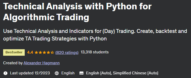 Technical Analysis with Python for Algorithmic Trading