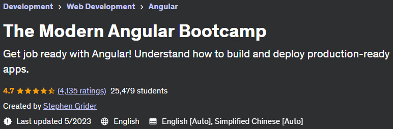 The Modern Angular Bootcamp