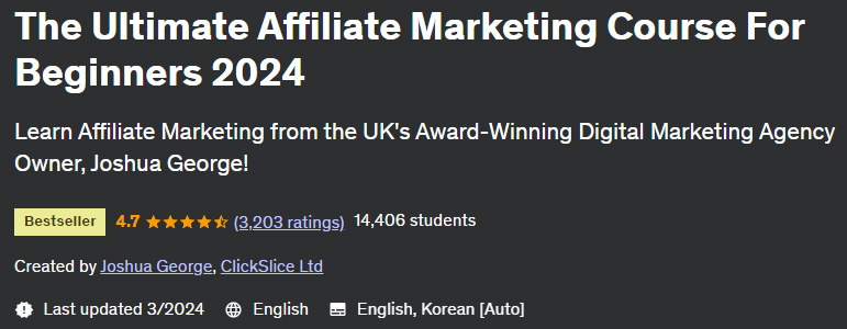 The Ultimate Affiliate Marketing Course For Beginners 2024