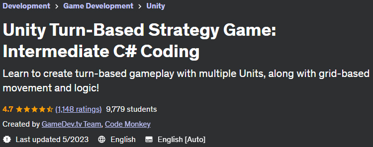 Unity Turn-Based Strategy Game: Intermediate C# Coding