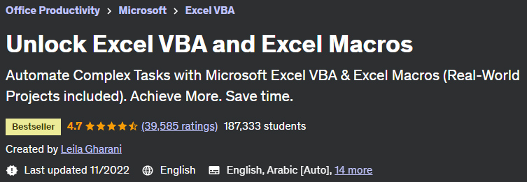 Unlock Excel VBA and Excel Macros