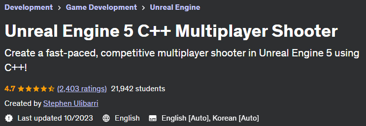 Unreal Engine 5 C++ Multiplayer Shooter