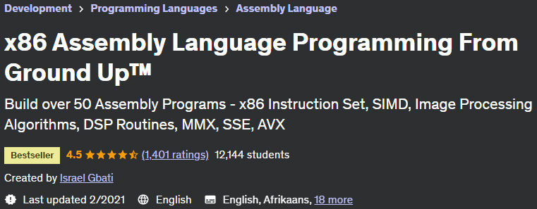 x86 Assembly Language Programming From the Ground Up™