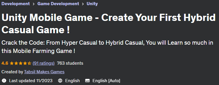 Unity Mobile Game - Create Your First Hybrid Casual Game!