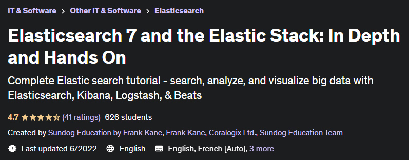 Elasticsearch 7 and the Elastic Stack: In Depth and Hands On