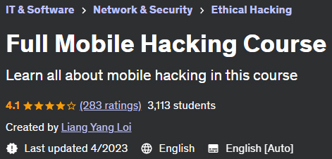 Full Mobile Hacking Course