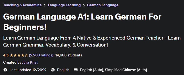 German Language A1: Learn German For Beginners!