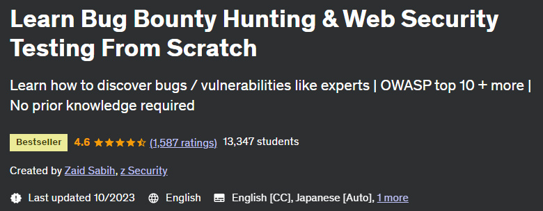 Learn Bug Bounty Hunting & Web Security Testing From Scratch