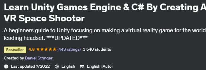Learn Unity Games Engine & C# By Creating A VR Space Shooter