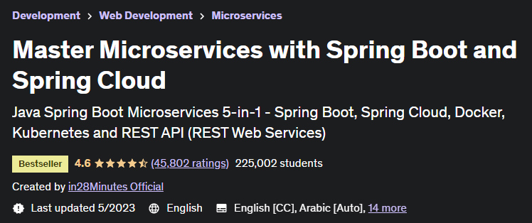 Master Microservices with Spring Boot and Spring Cloud