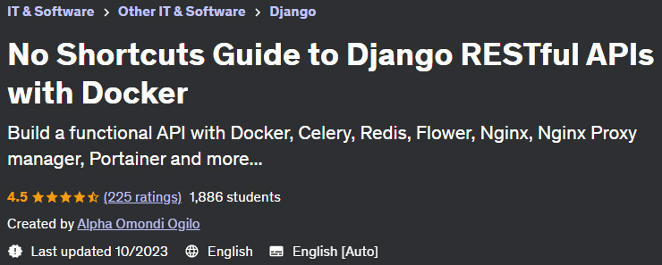 No Shortcuts Guide to Django RESTful APIs with Docker