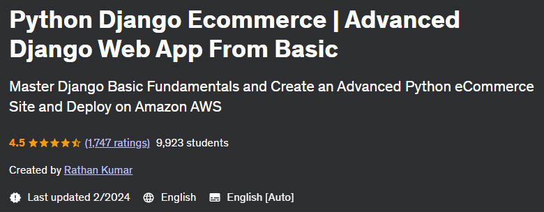 Python Django Ecommerce |  Advanced Django Web App From Basic