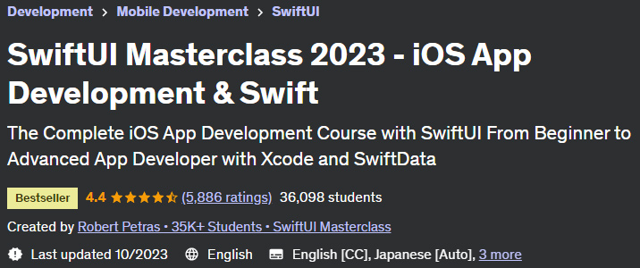 SwiftUI Masterclass 2023 - iOS App Development & Swift