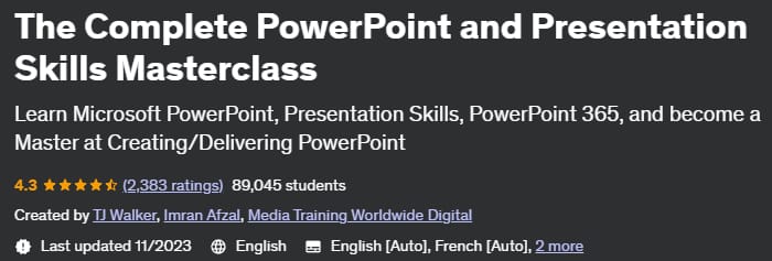 The Complete PowerPoint and Presentation Skills Masterclass