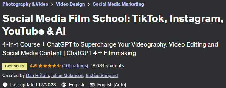 Social Media Film School: TikTok, Instagram, YouTube & AI