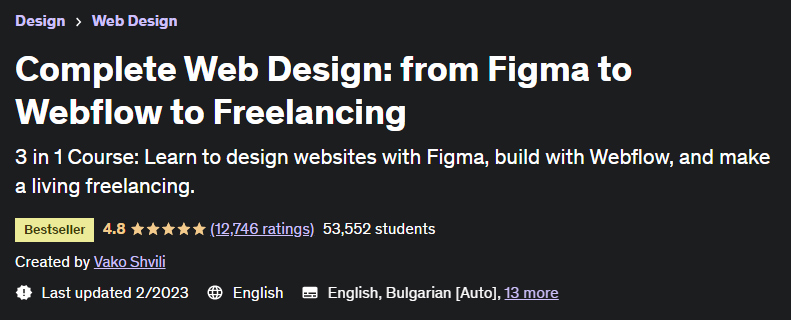 Complete Web Design from Figma to Webflow to Freelancing